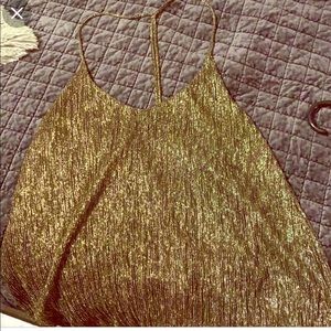 Top Shop Sparkly Crome Top